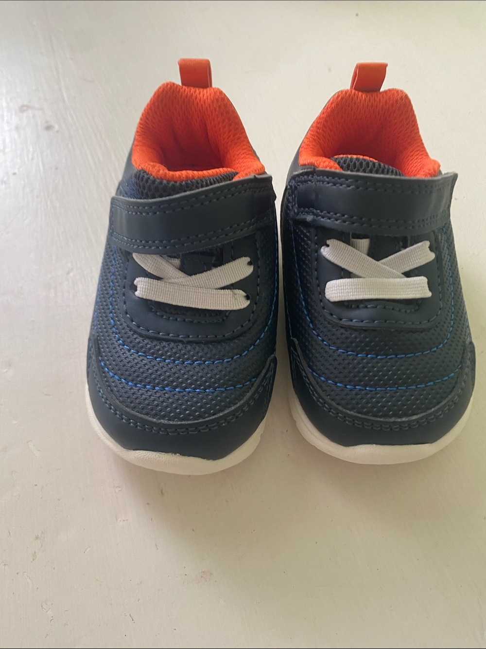 Carter's Navy and Orange Infant Athletic Sneakers